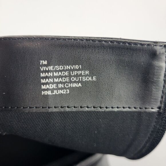 Splendid Vivie Knee High Boots Faux  Leather Black size 7M - Picture 15 of 15